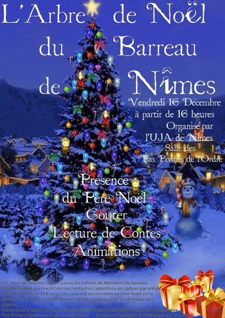 L'Arbre de Noël 2011 du Barreau de Nîmes L'Arbre de Noël 2011 du Barreau de Nîmes