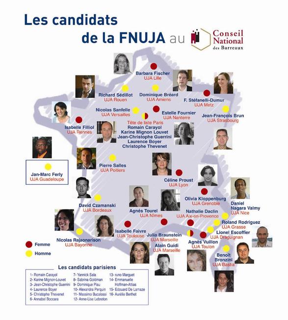Demain 9 décembre 2008, votez pour les candidats de la FNUJA