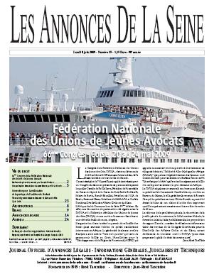 Le discours de Pascale Fombeur (Ministère de la Justice) et le Congrès de la FNUJA 2009 dans les Annonces de la Seine Le discours de Pascale Fombeur (Ministère de la Justice) et le Congrès de la FNUJA 2009 dans les Annonces de la Seine