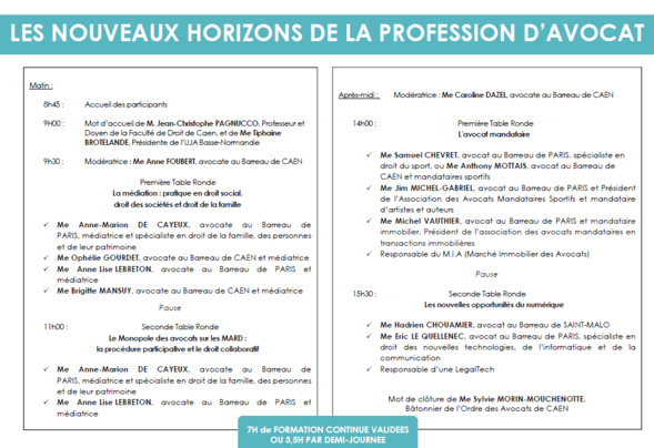 Comité decentralisé à Caen du 16 au 18 mars 2018