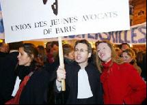 Manifestation sur le projet de loi Perben II