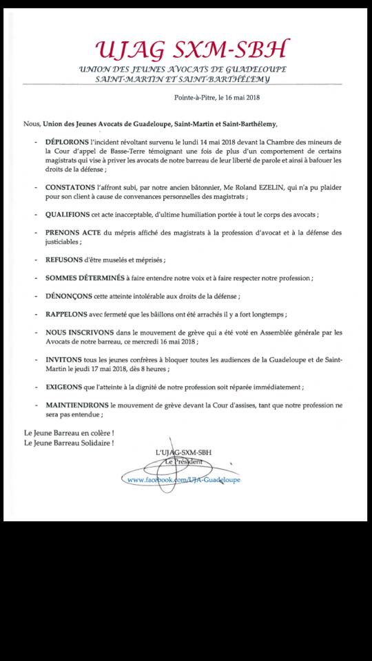 Solidarité et tout notre soutien à l’UJA et aux Confrères de Guadeloupe Saint-Martin Saint-Barthélemy !