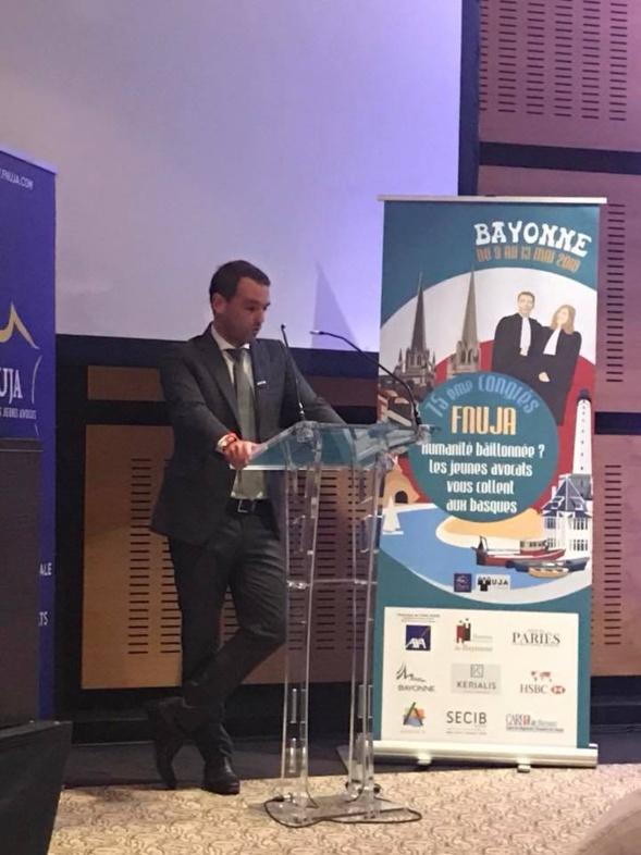 Discours de Jean-Baptiste BLANC, Nouveau Premier Vice-Président de la FNUJA Discours de Jean-Baptiste BLANC, Nouveau Premier Vice-Président de la FNUJA