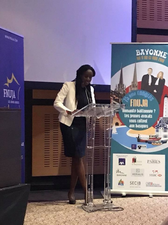 Discours d'Aminata NIAKATE, Nouvelle Présidente de la FNUJA Discours d'Aminata NIAKATE, Nouvelle Présidente de la FNUJA