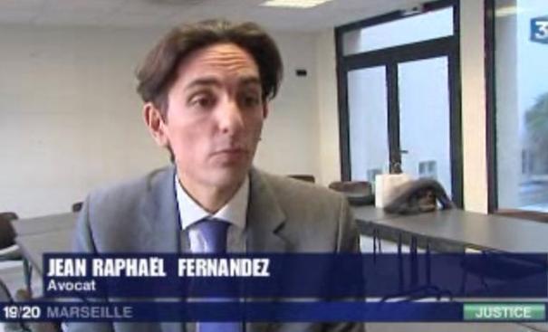 Pour voir la vidéo, cliquez sur l'image  (La mobilisation des Avocats : 1'42 ; interview de JR FERNANDEZ, Président de l'UJA de MARSEILLE : 2'07)