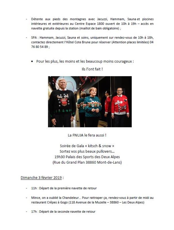 Comité décentralisé FNUJA organisé par l'UJA de Grenoble aux Deux Alpes Comité décentralisé FNUJA organisé par l'UJA de Grenoble aux Deux Alpes