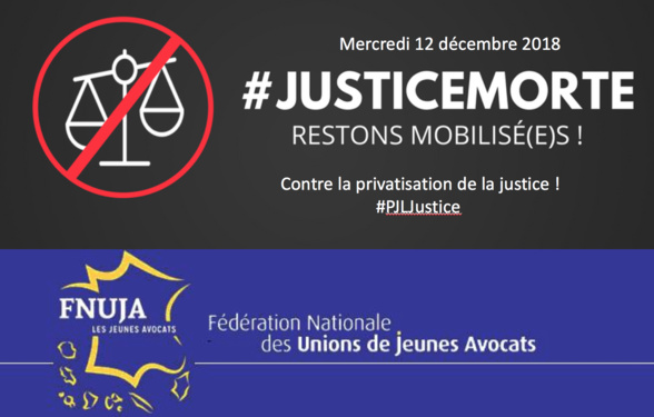 Mobilisation contre le PLJ Justice - Nouvelle journée "Justice morte" le 12 décembre !