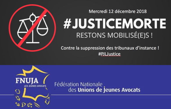 Mobilisation contre le PLJ Justice - Nouvelle journée "Justice morte" le 12 décembre !