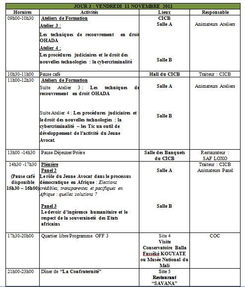 1er CONGRES DE LA FEDERATION AFRICAINE DES UNIONS DE JEUNES AVOCATS 1er CONGRES DE LA FEDERATION AFRICAINE DES UNIONS DE JEUNES AVOCATS