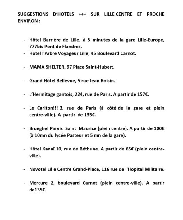 Comité décentralisé à Lille Comité décentralisé à Lille