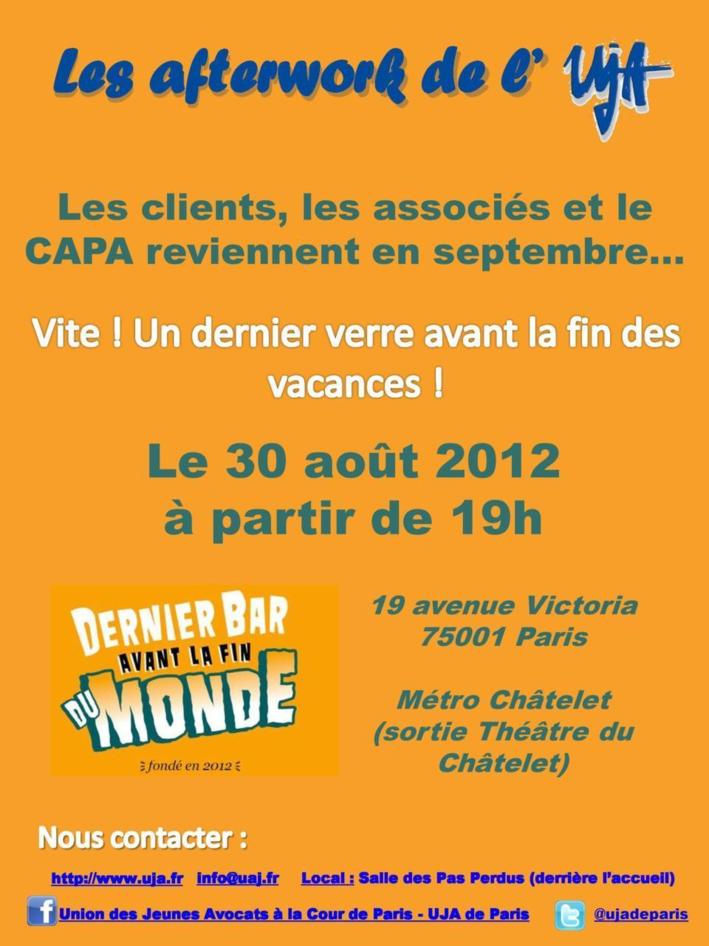 UJA de PARIS - 30 août 2012 - Afterwork de fin d'été UJA de PARIS - 30 août 2012 - Afterwork de fin d'été