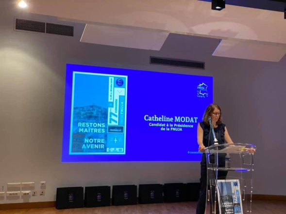 Discours de Catheline Modat - Nouvelle Présidente de la FNUJA Discours de Catheline Modat - Nouvelle Présidente de la FNUJA
