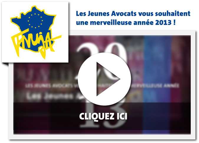 Les Jeunes Avocats vous souhaitent une Merveilleuse Année 2013 !