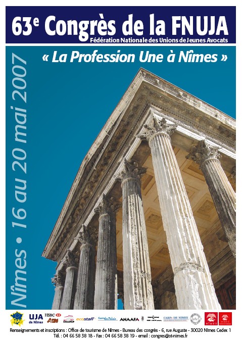 RENDEZ-VOUS AU CONGRES DE LA FNUJA, A NIMES DU 16 AU 20 MAI 2007 