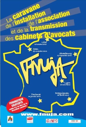 CARAVANE DE L'INSTALLATION, DE L'ASSOCIATION et de la TRANSMISSION DE CABINET D'AVOCATS