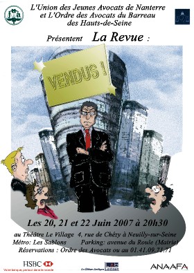 La Revue de l'UJA de Nanterre des 20 au 22 juin 2007 à 20 h 30