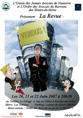 La Revue de l'UJA de Nanterre des 20 au 22 juin 2007 à 20 h 30 La Revue de l'UJA de Nanterre des 20 au 22 juin 2007 à 20 h 30