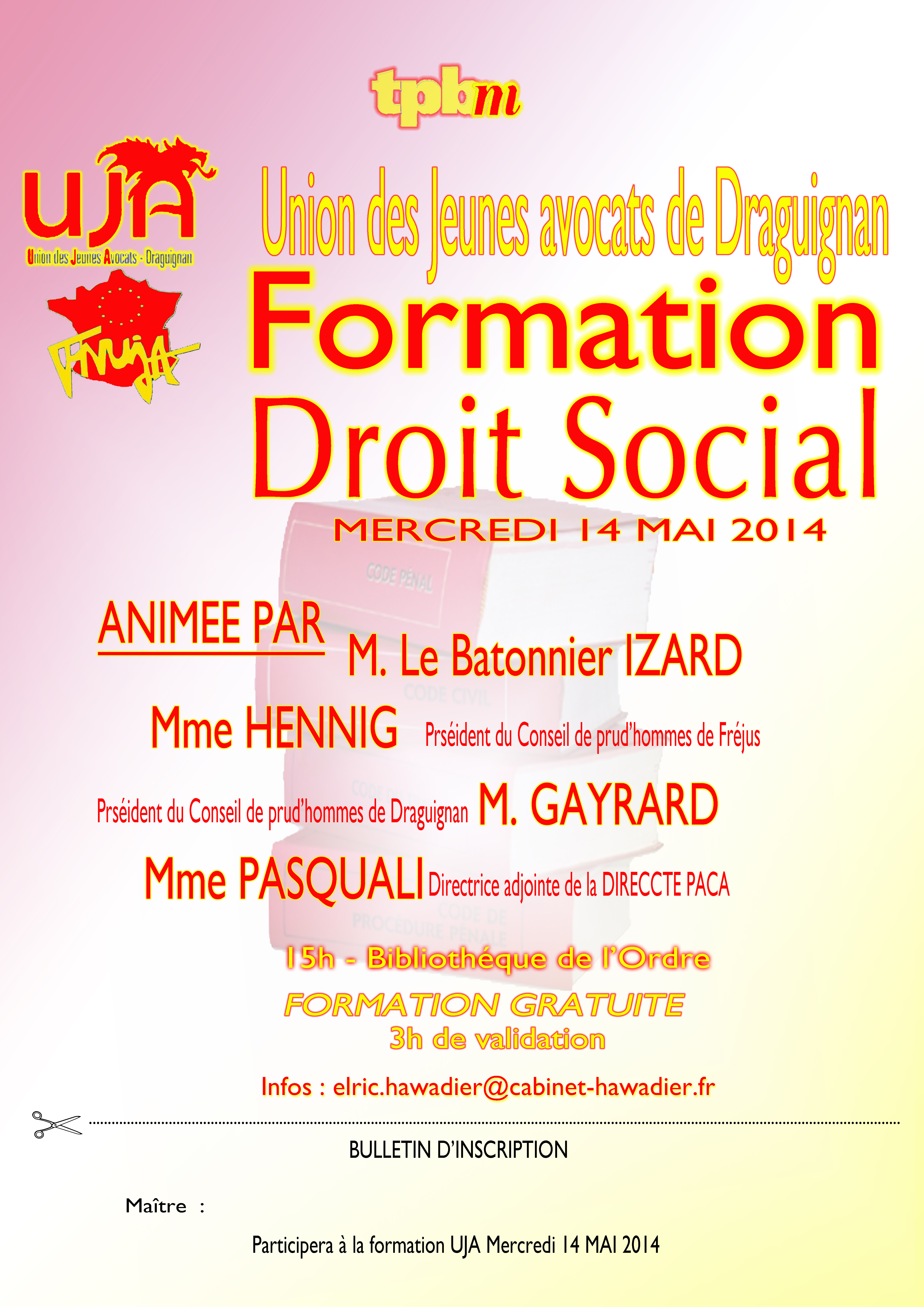 DRAGUIGNAN - Formation : Droit Social