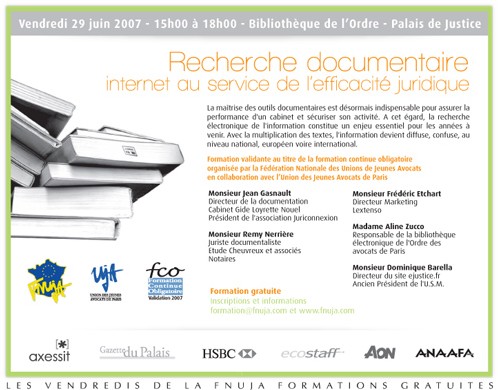 Formation gratuite le 29 juin à Paris : RECHERCHE DOCUMENTAIRE