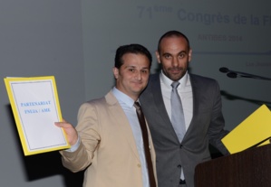 Hirbod DEHGHANI-AZAR, Président de l'AME et Roland RODRIGUEZ, Président (2013/2014) de la FNUJA Hirbod DEHGHANI-AZAR, Président de l'AME et Roland RODRIGUEZ, Président (2013/2014) de la FNUJA