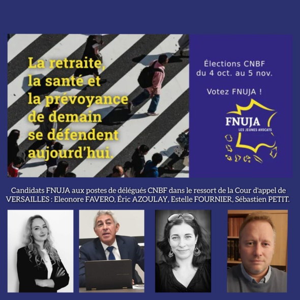 Les Jeunes Avocats - FNUJA - Élections des délégués CNBF 2022 : nos candidats Les Jeunes Avocats - FNUJA - Élections des délégués CNBF 2022 : nos candidats