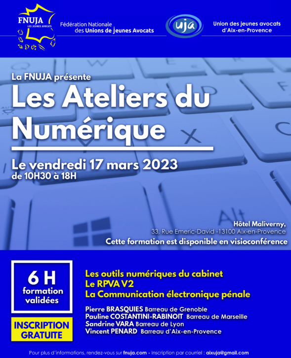 Les Ateliers du Numérique de la FNUJA : premier arrêt à Aix-en-Provence !