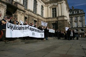 Retour sur la manifestation de Rennes contre la réforme de la carte judiciaire