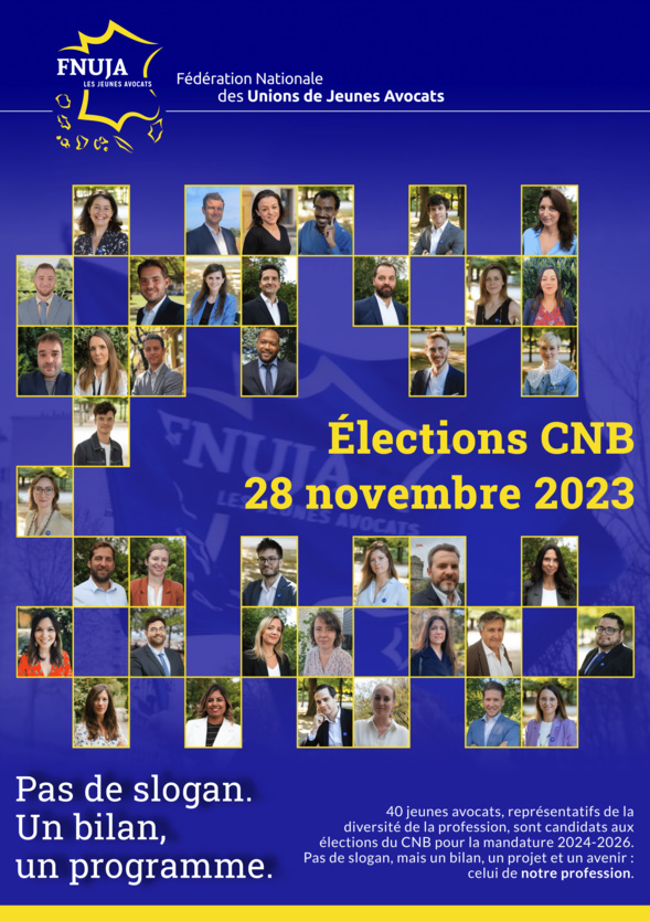 Élections CNB 2023 : Votez FNUJA ! Élections CNB 2023 : Votez FNUJA !