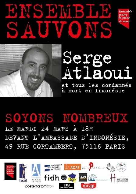 Justice pour Serge Atlaoui et les condamnés à mort en Indonésie