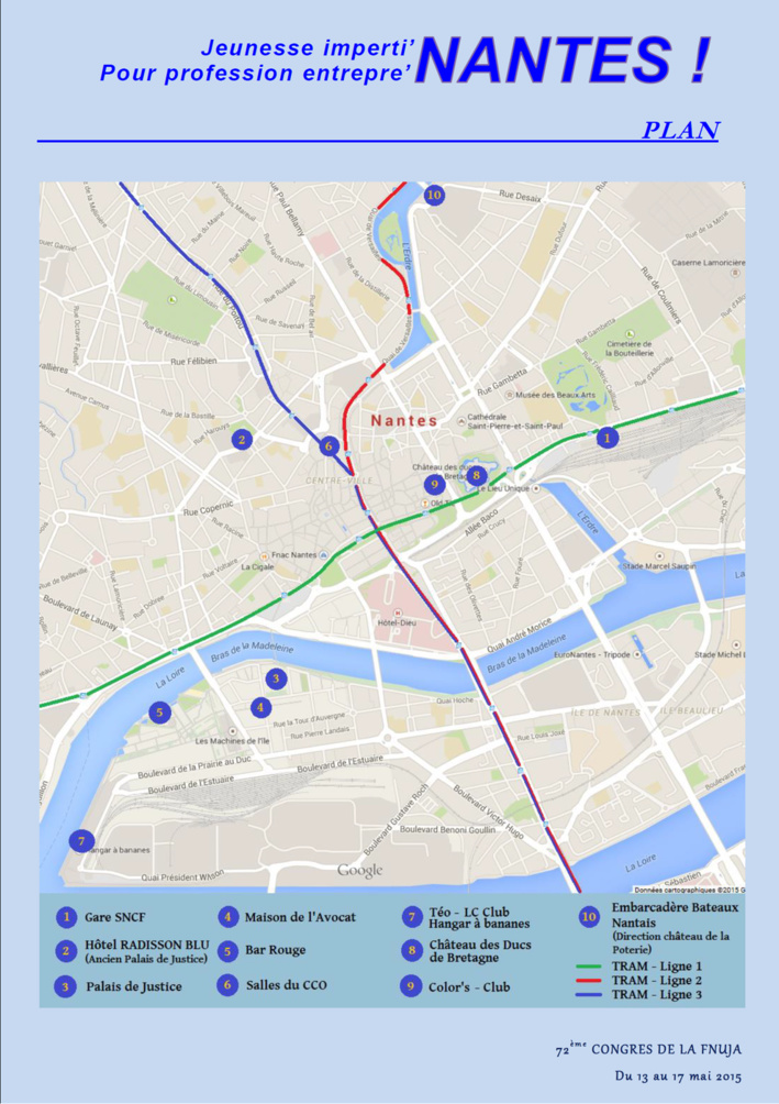72e CONGRES DE LA FNUJA - Le Programme 72e CONGRES DE LA FNUJA - Le Programme