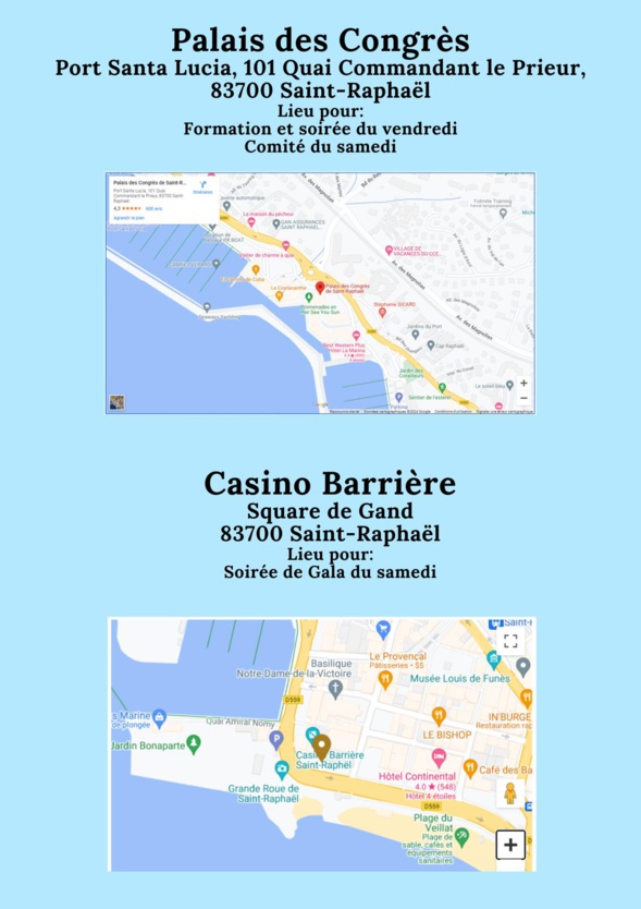 Comité décentralisé de Saint-Raphaël, du 29 février au 3 mars 2024 Comité décentralisé de Saint-Raphaël, du 29 février au 3 mars 2024