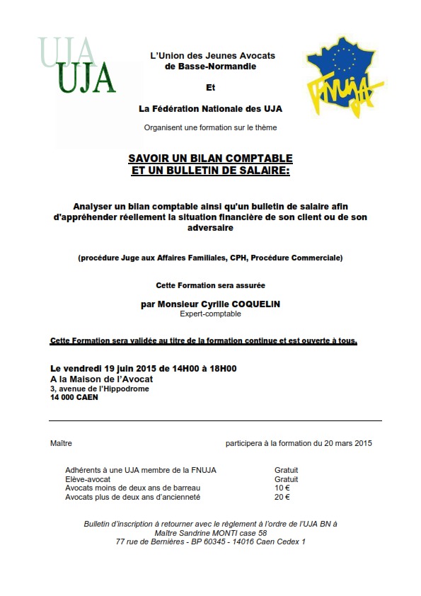 BASSE NORMANDIE - Formation : SAVOIR LIRE UN BILAN COMPTABLE  ET UN BULLETIN DE SALAIRE BASSE NORMANDIE - Formation : SAVOIR LIRE UN BILAN COMPTABLE  ET UN BULLETIN DE SALAIRE
