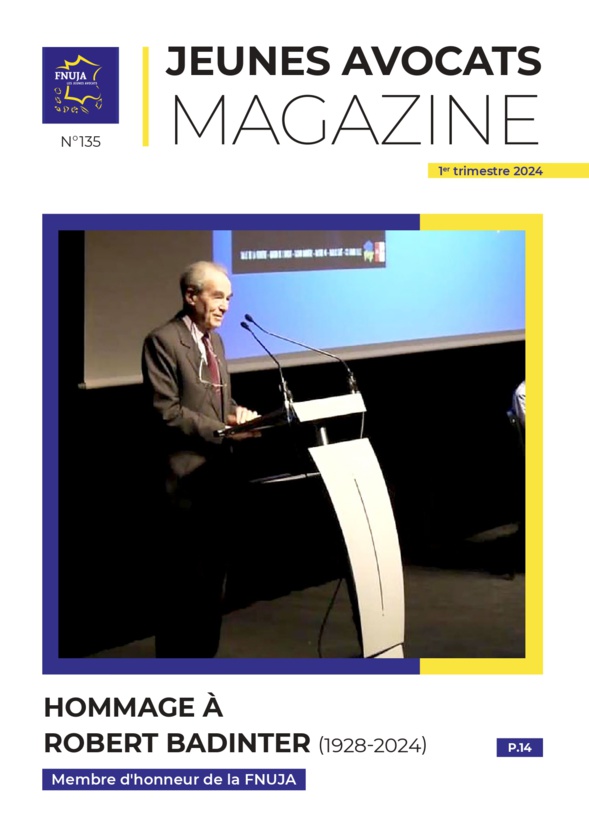 Jeunes Avocats Magazine n°135 Jeunes Avocats Magazine n°135