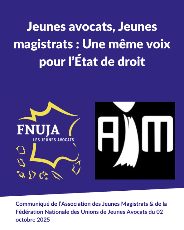 Jeunes avocats, Jeunes magistrats : Une même voix pour l’État de droit