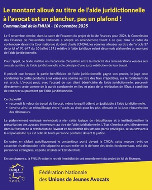 Le montant alloué au titre de l'aide juridictionnelle à l'avocat est un plancher, pas un plafond !