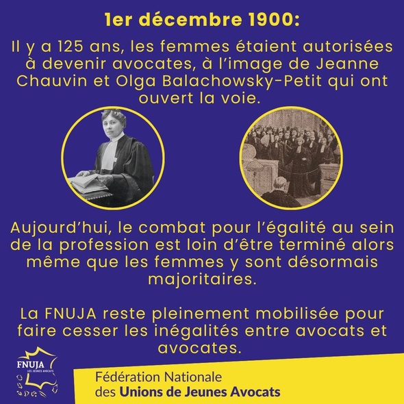 Il y a 125 ans, une loi reconnaissait aux femmes la possibilité de devenir avocates Il y a 125 ans, une loi reconnaissait aux femmes la possibilité de devenir avocates