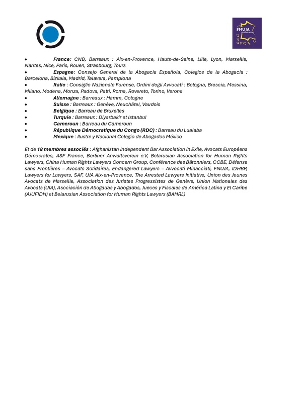 Journée mondiale de l'avocat.e en danger 2026 - États-Unis