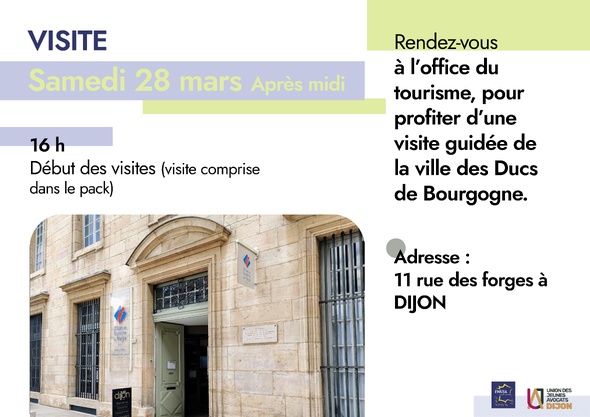 Comité décentralisé de la FNUJA de l'UJA de Dijon du 26 au 29 mars 2026