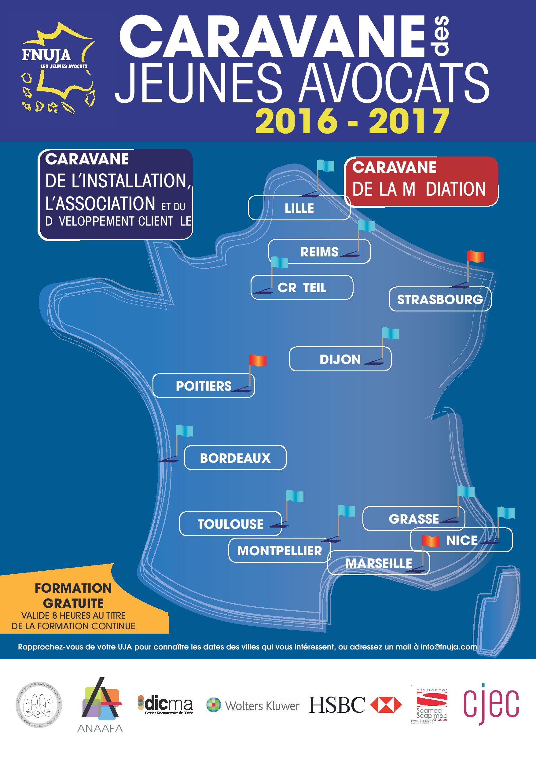 Caravane des Jeunes Avocats 2016-2017