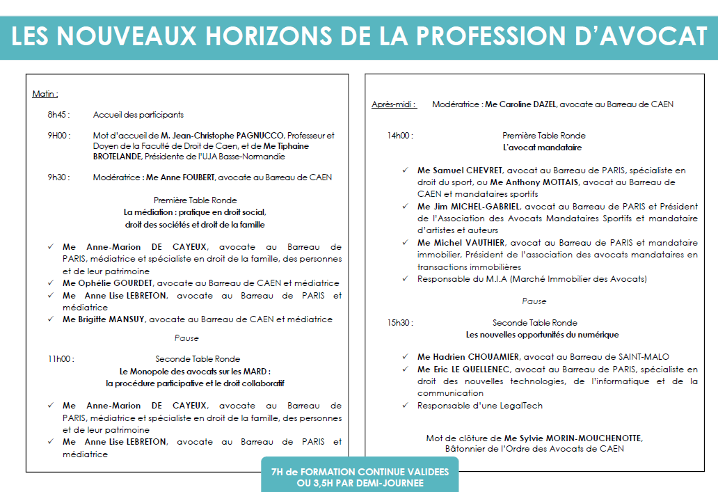 Comité decentralisé à Caen du 16 au 18 mars 2018