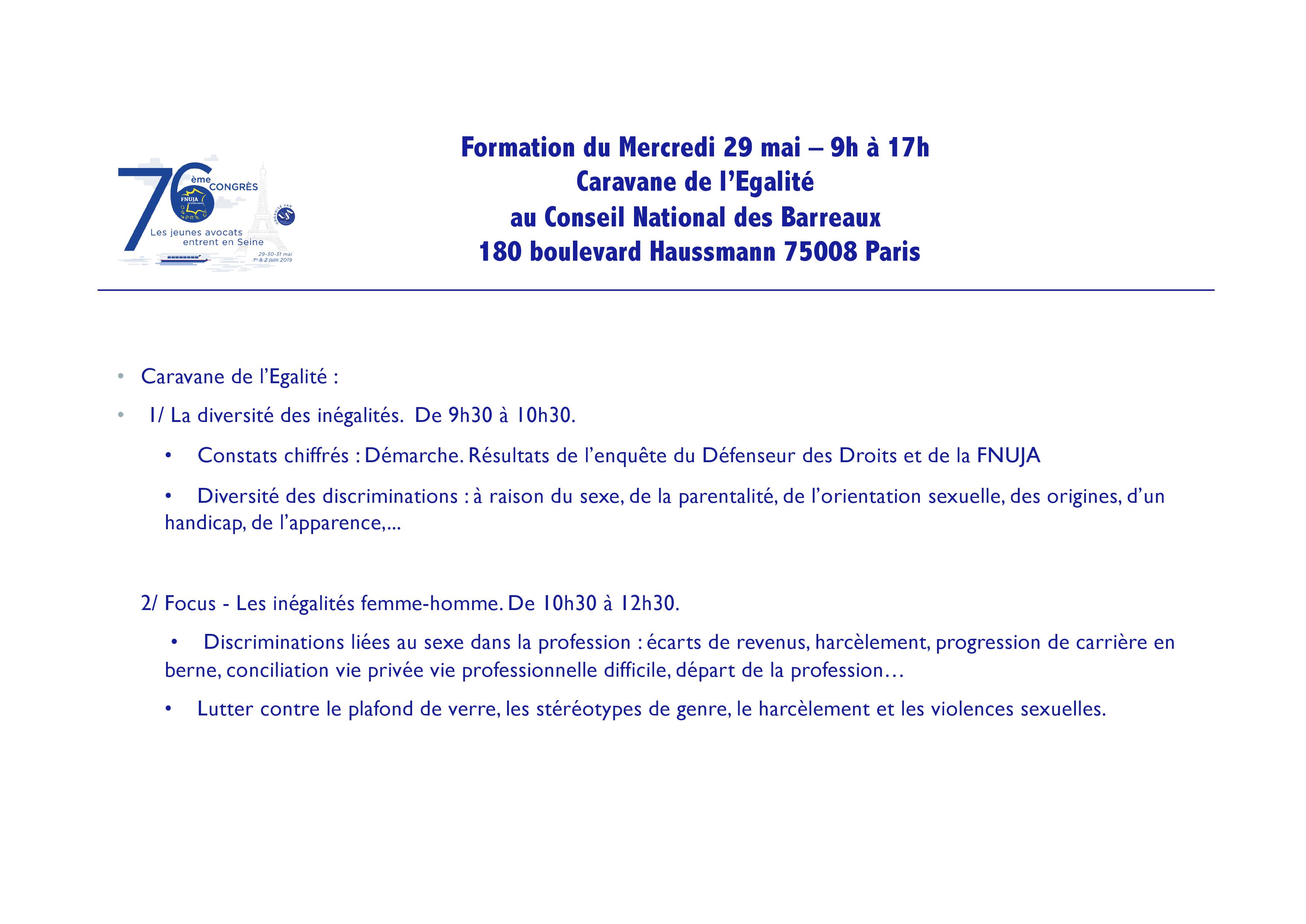 Les jeunes avocats entrent en Seine !  76ème Congrès de la FNUJA à Paris du 29 mai au 2 juin 2019 !!!