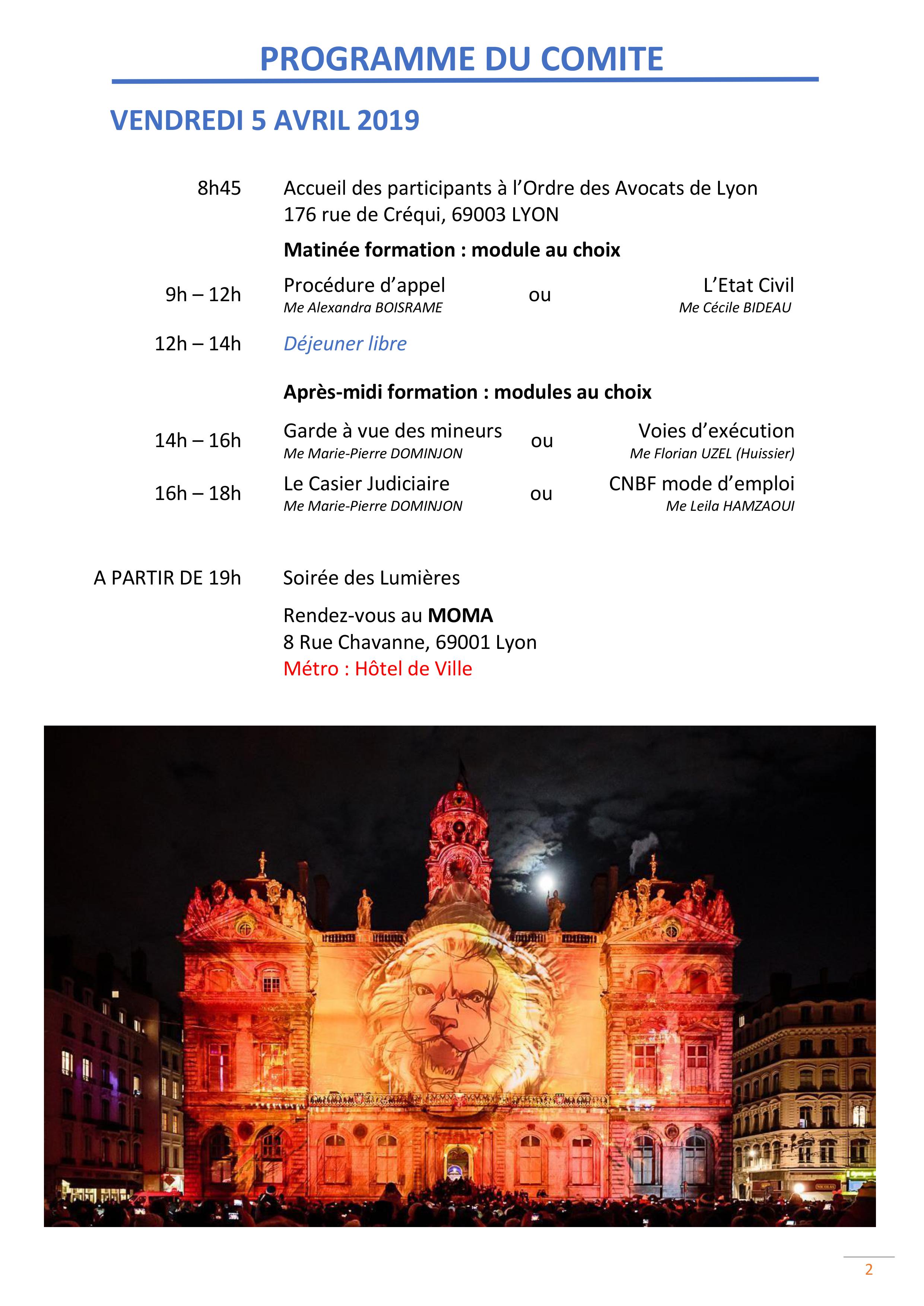 Comité décentralisé FNUJA organisé par l'UJA de Lyon  Comité décentralisé FNUJA organisé par l'UJA de Lyon