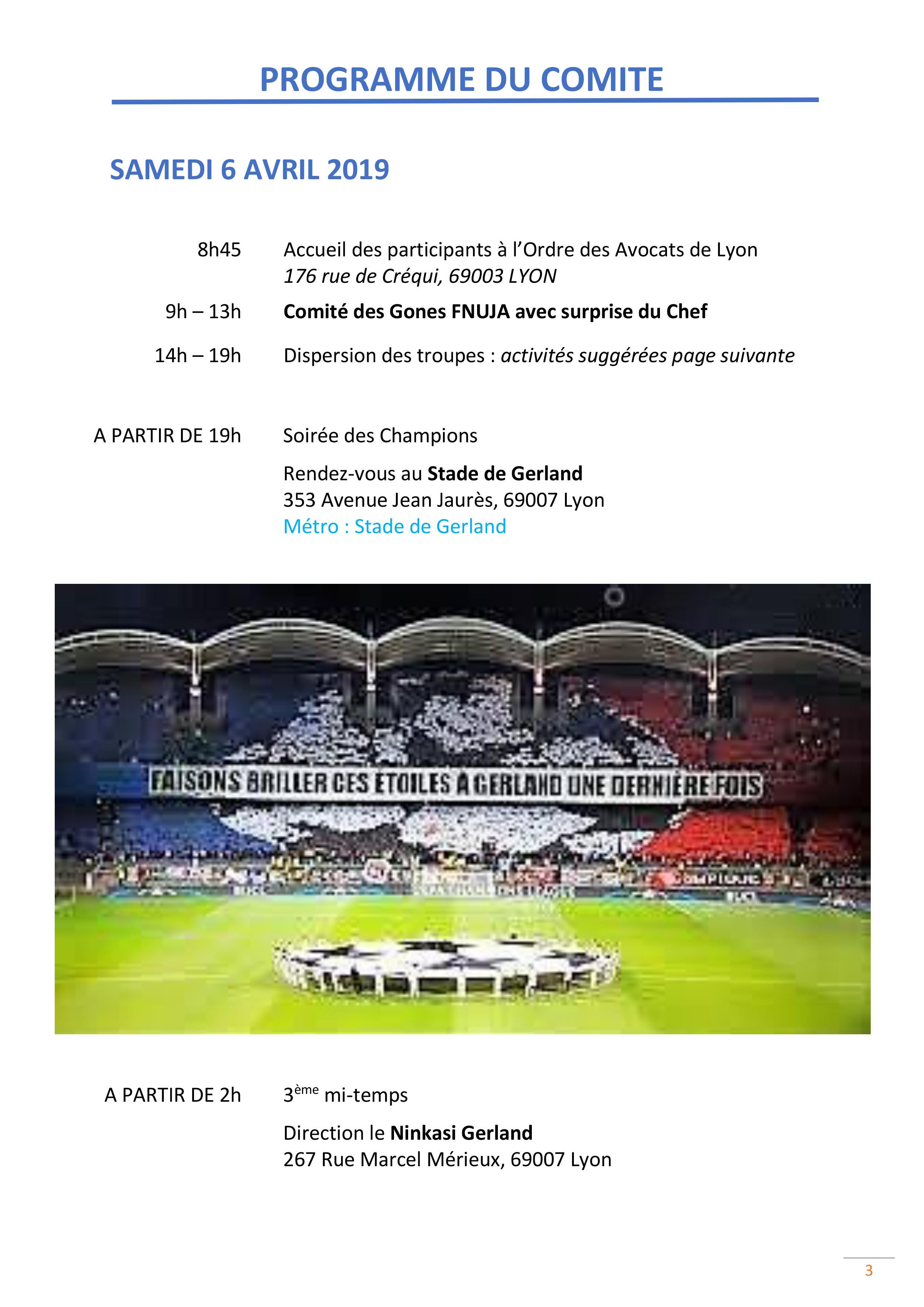 Comité décentralisé FNUJA organisé par l'UJA de Lyon  Comité décentralisé FNUJA organisé par l'UJA de Lyon