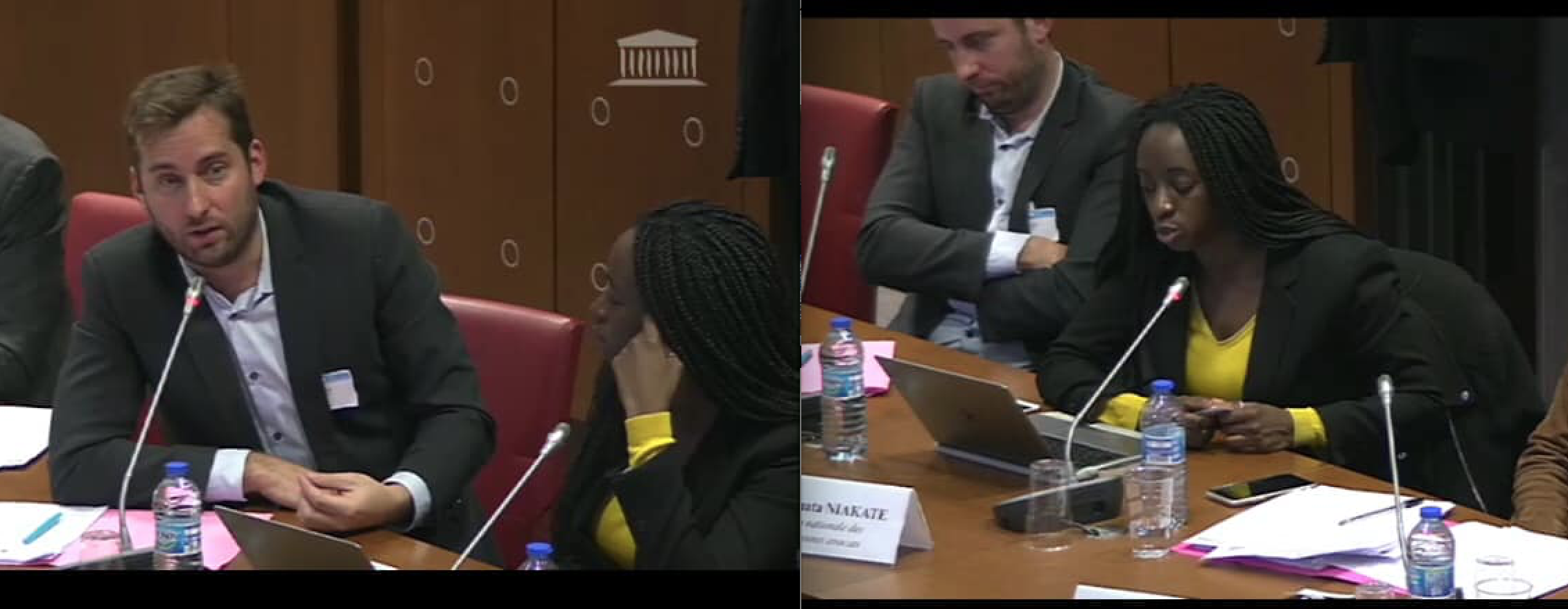 Simon WARYNSKI, Vice-Président de la FNUJA et Aminata NIAKATE, Présidente de la FNUJA Simon WARYNSKI, Vice-Président de la FNUJA et Aminata NIAKATE, Présidente de la FNUJA