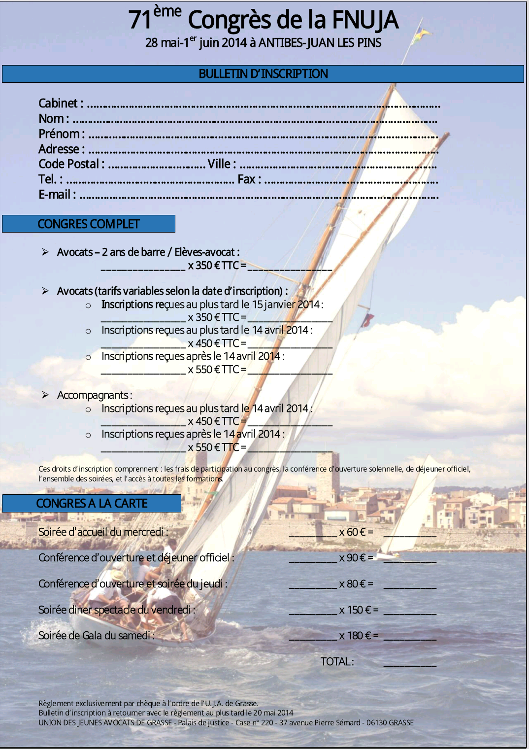 CONGRES 2014 : Les jeunes avocats gardent le cap