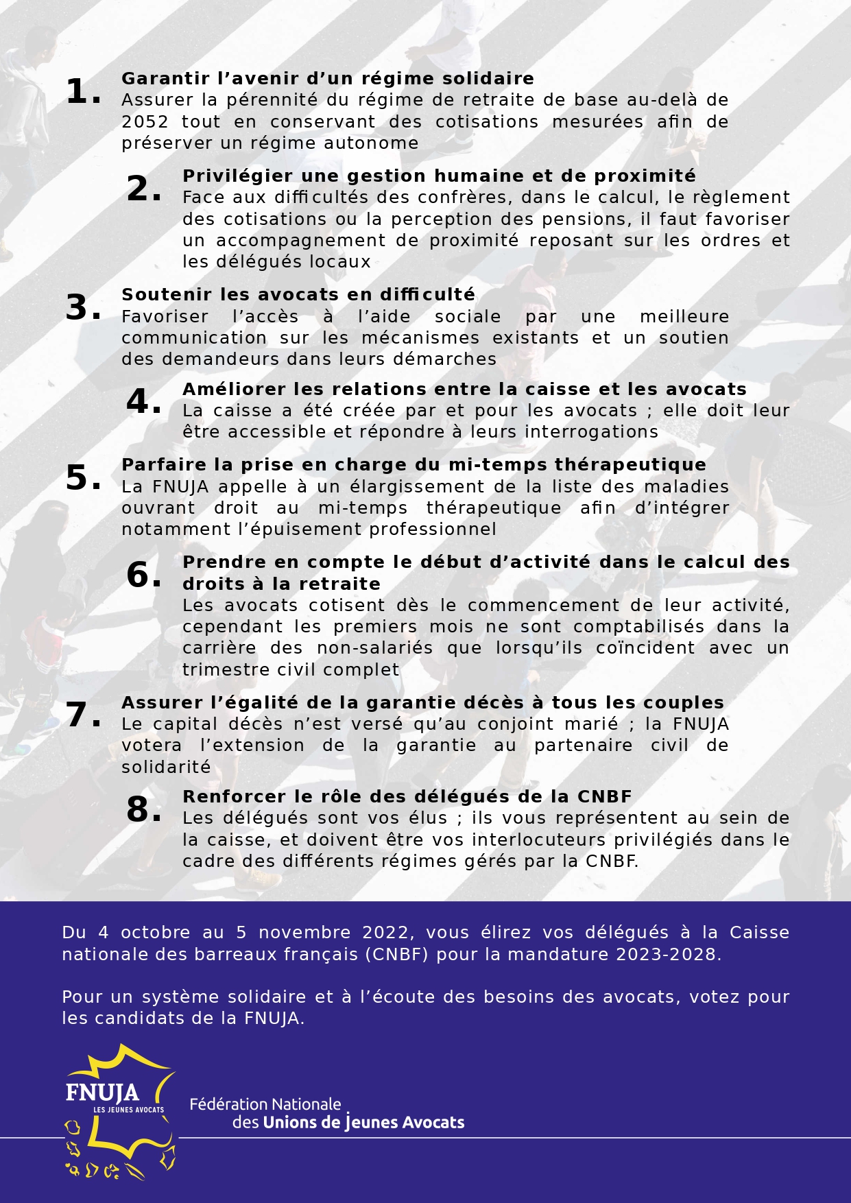 Élections des délégués CNBF 2022 : votez FNUJA !