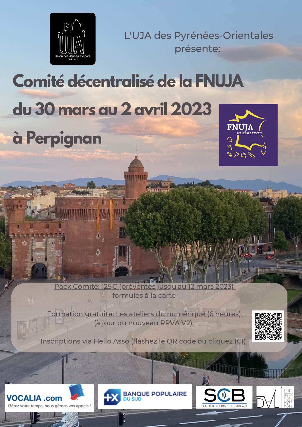 Comité décentralisé de la FNUJA à Perpignan du 30 mars au 2 avril 2023