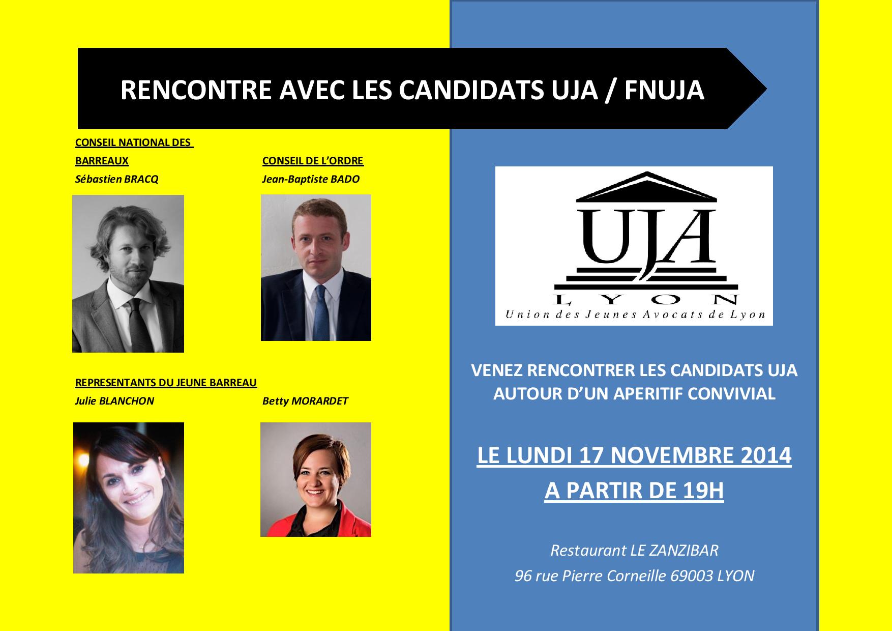 LYON - Elections CO CNB RJB - Présentation des candidats UJA / FNUJA