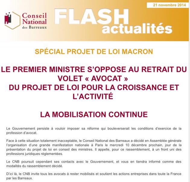 MACRON III - Le Texte du 3e projet