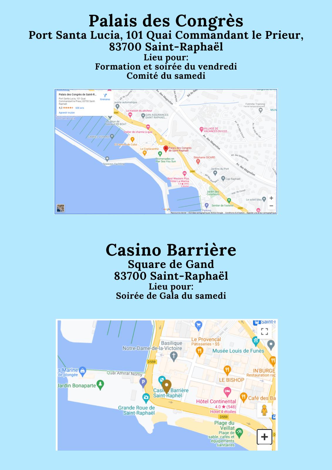 Comité décentralisé de Saint-Raphaël, du 29 février au 3 mars 2024